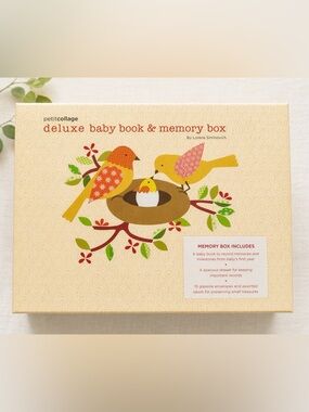 NIB Petit Collage Baby Memory Box & Album Set | Keepsake Gift NEW